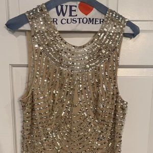 Aiden Mattox size 10 Gold Sequin Dress